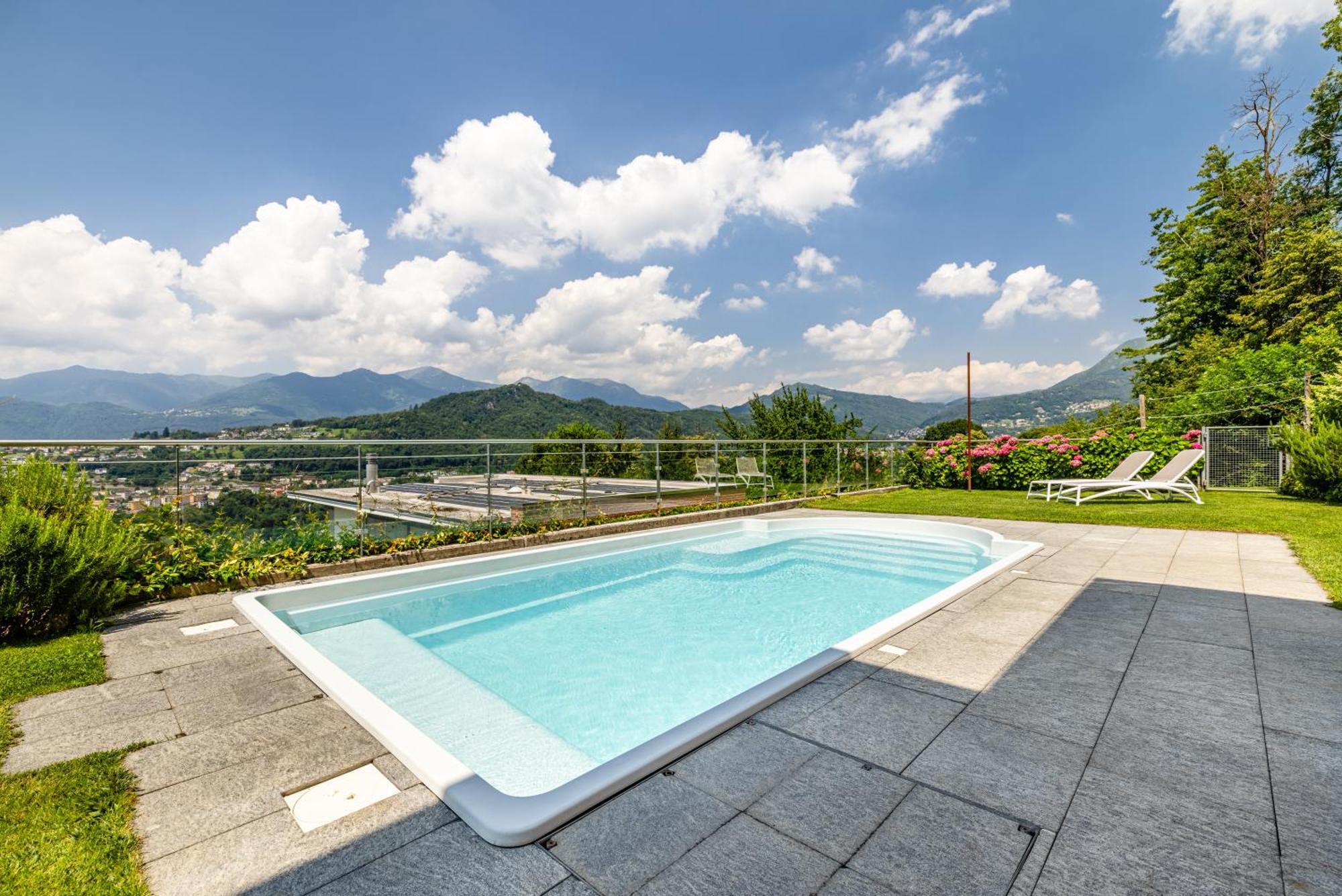 Villa Girandola With Private, Heated Pool Lugano Luaran gambar