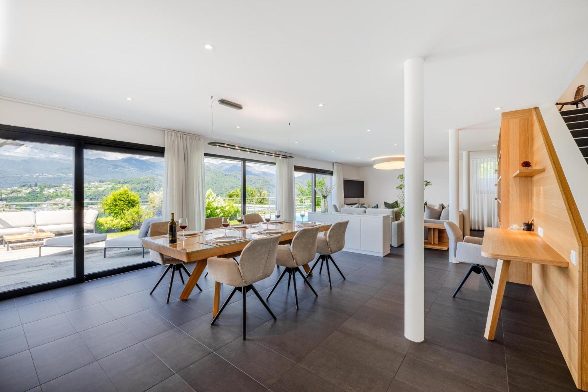 Villa Girandola With Private, Heated Pool Lugano Luaran gambar